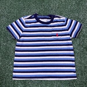 Polo Ralph Lauren T Shirt Infant Size 9M Striped Short Sleeve Pocket Tee Boys